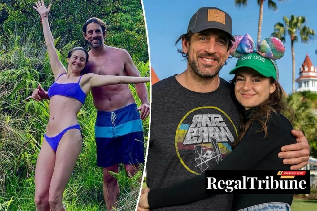 Shailene Woodley and Aaron Rodgers